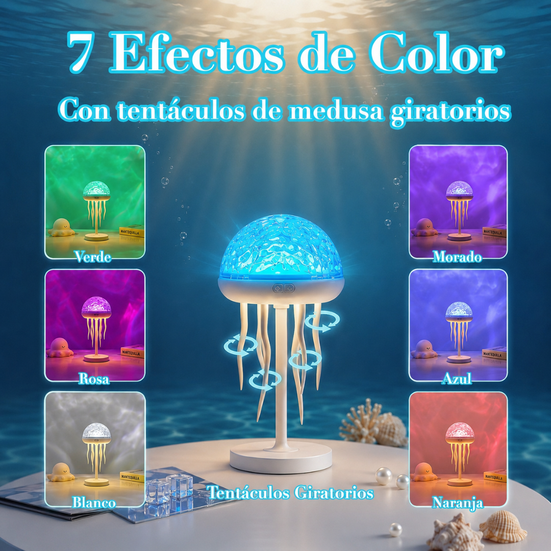 Lámpara Medusa Proyector Aurora Boreal